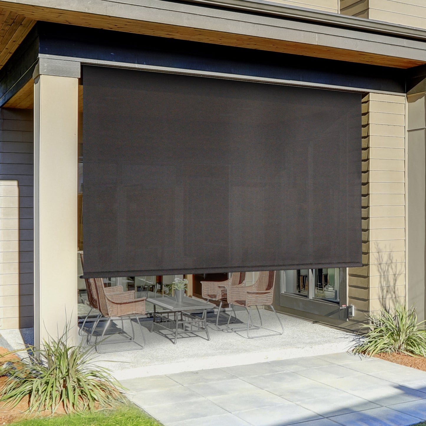 Premium Rechargeable Motorized Outdoor Roller Shade